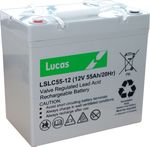 LUCAS 12V 55AH AGM CYCLIC BATTERY