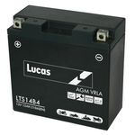 Lucas Motorcycle AGM / VRLA Battery LTS14B4 (YT14B-4)