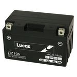 LUCAS 12V SEALED MOTORCYCLE BATTERY LTZ10S