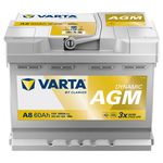 Varta A8 027AGM Replaces MERCEDES OEM Part A 000 982 86 08 