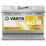 Varta A8 027AGM Replaces MERCEDES OEM Part A 000 982 86 08 