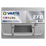 Varta N60 EFB Start Stop Car Battery 027EFB