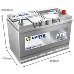 Varta N85 EFB Start Stop Car Battery 335EFB