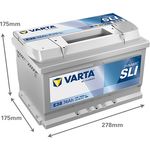 Varta Silver Premium E38 Car Battery Type 067 / 096 (574402075) 