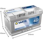 Varta F17 Car Battery Type 110 (580406074)  