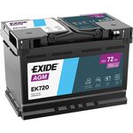 Exide EK720 096AGM Replaces MERCEDES OEM Part A 001 982 80 08 26  