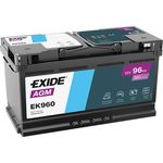 EXIDE Start Stop AGM Car Battery EK960 017AGM 