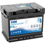 Exide Dual Leisure Marine AGM Battery 12v 60Ah EP500