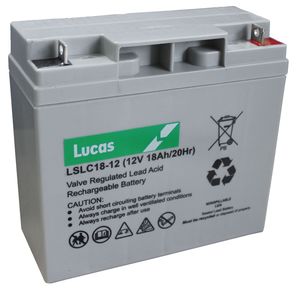 LUCAS 12V 18AH AGM CYCLIC BATTERY