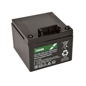 LUCAS 12V 26AH AGM CYCLIC GOLF BATTERY