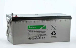 LUCAS 12V 260AH AGM CYCLIC BATTERY