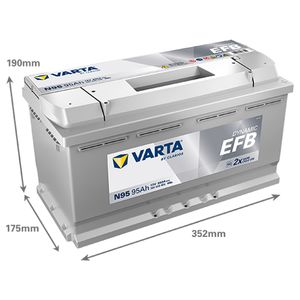 Varta N95 EFB Start Stop Car Battery 019EFB