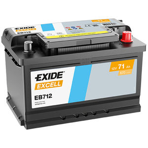 Exide 096SE Excell Car Battery EB712  