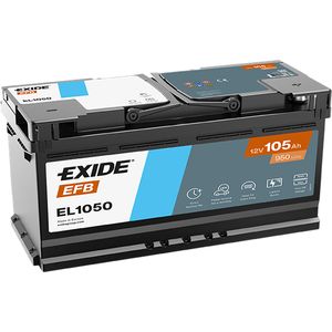 EXIDE Start Stop EFB Car Battery EL1050 020EFB 