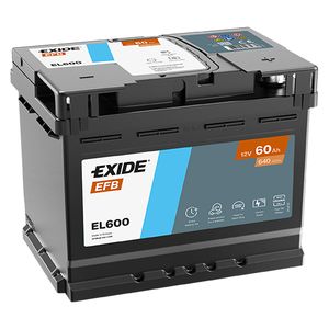 EXIDE Start Stop EFB Car Battery EL600 027EFB 