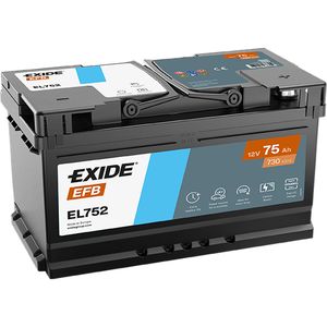 EXIDE Start Stop EFB Car Battery EL752 110EFB 
