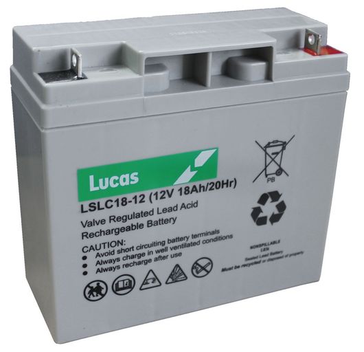 LUCAS 12V 18AH AGM CYCLIC BATTERY