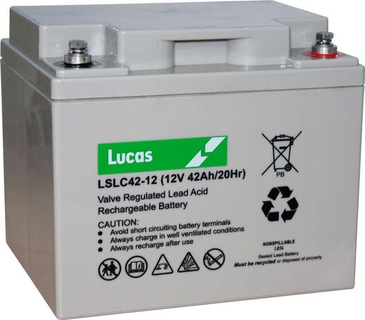 LUCAS 12V 42AH AGM CYCLIC BATTERY