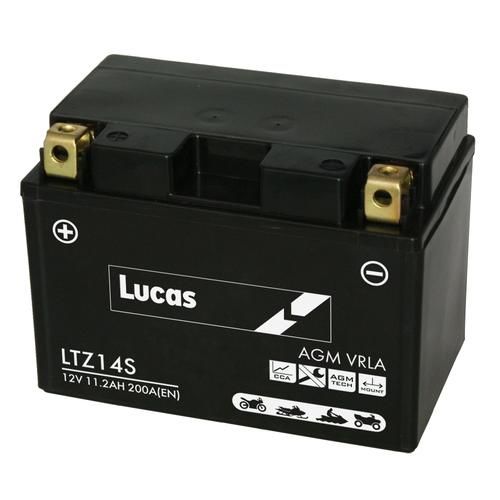 LUCAS 12V SEALED MOTORCYCLE BATTERY LTZ14S