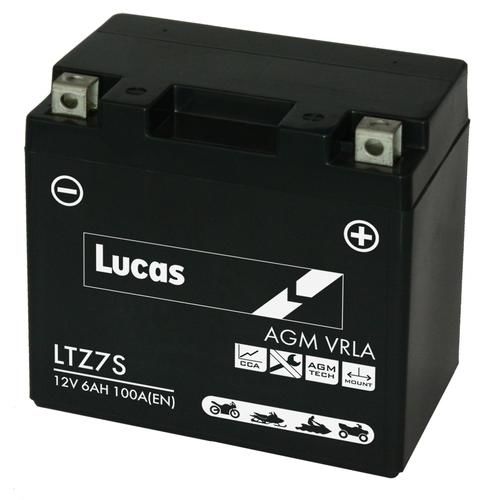 LUCAS 12V SEALED MOTORCYCLE BATTERY LTZ7S