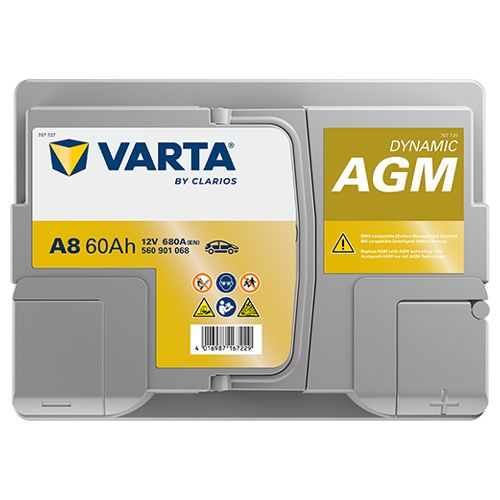 Varta A8 027AGM Replaces MERCEDES OEM Part A 000 982 86 08 