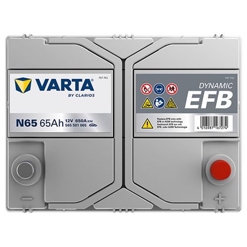 Varta N65 EFB Start Stop Car Battery 005EFB