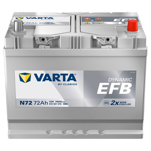 Varta N72 EFB Start Stop Car Battery 068EFB