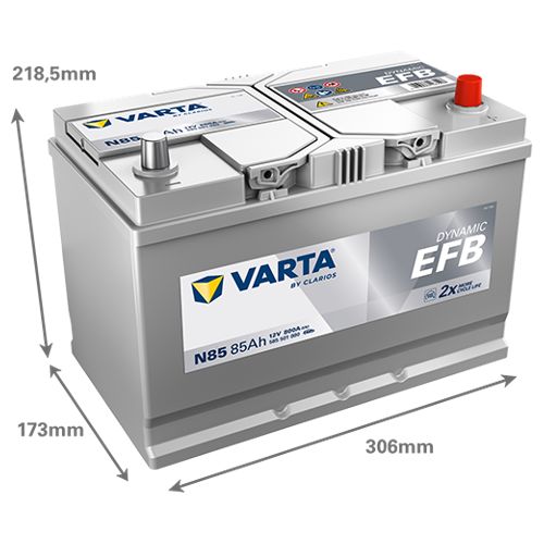 Varta N85 EFB Start Stop Car Battery 335EFB