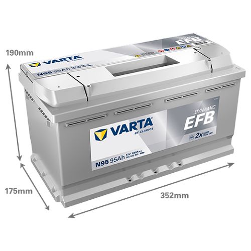 Varta N95 EFB Start Stop Car Battery 019EFB