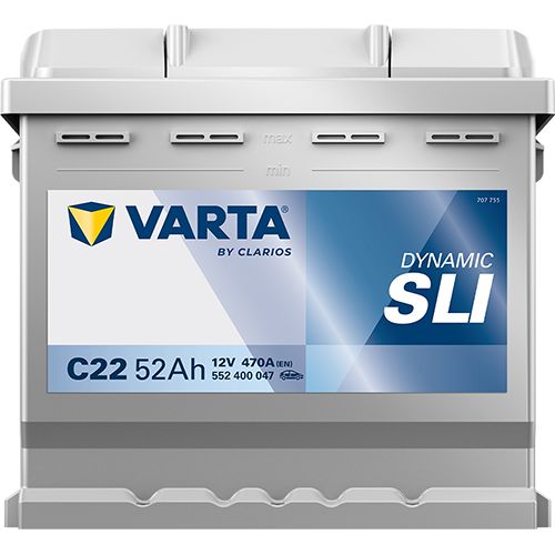 Varta C22 Car Battery Type 012 / 079 (552400047)  