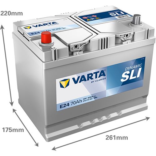 Varta Car Batteries New Powerframe 069 / E24 (570413063)  