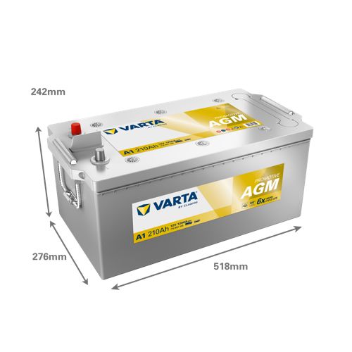 Varta Pro Motive A1 AGM Truck Battery 625AGM