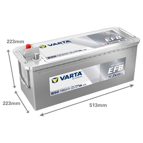 Varta Pro Motive B90 EFB Truck Battery 629EFB