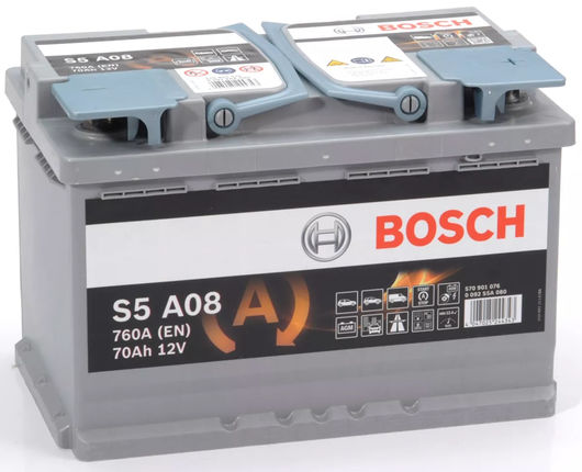Bosch S5 A08 AGM Start Stop Car Battery 12V 70AH Type 096 S5A08