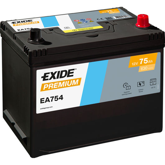 Exide 030TE Premium Car Battery EA754 