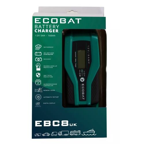 ECOBAT BATTERY CHARGER 9 STAGE EBC8UK
