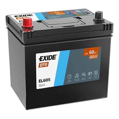 EXIDE Start Stop EFB Car Battery EL605 005REFB 