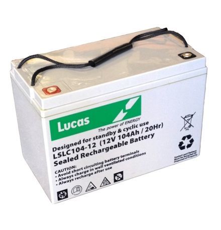 LUCAS 12V 125AH AGM CYCLIC BATTERY