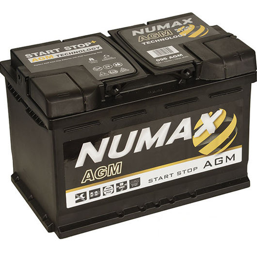 Numax Start Stop AGM Car Battery 12V 70AH 096