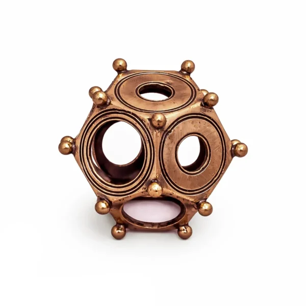 Roman Bronze Dodecahedron Replica - Lost-Wax Cast
