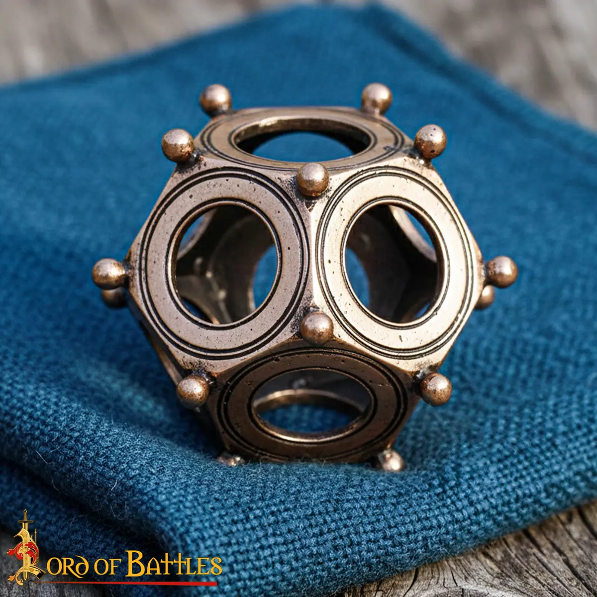 Roman Bronze Dodecahedron Replica - Lost-Wax Cast - Image 8
