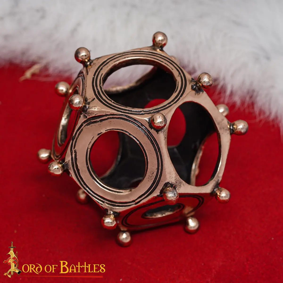Roman Bronze Dodecahedron Replica - Lost-Wax Cast - Image 9