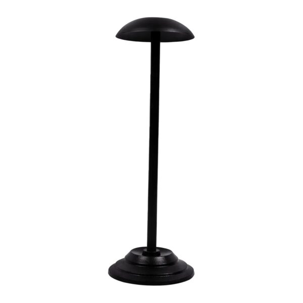 Solid Iron Helmet Stand - Matte Black Armour Display