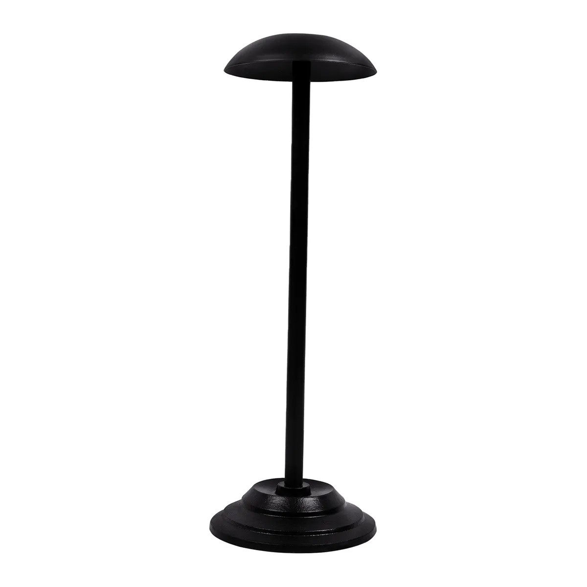 Solid Iron Helmet Stand - Matte Black Armour Display