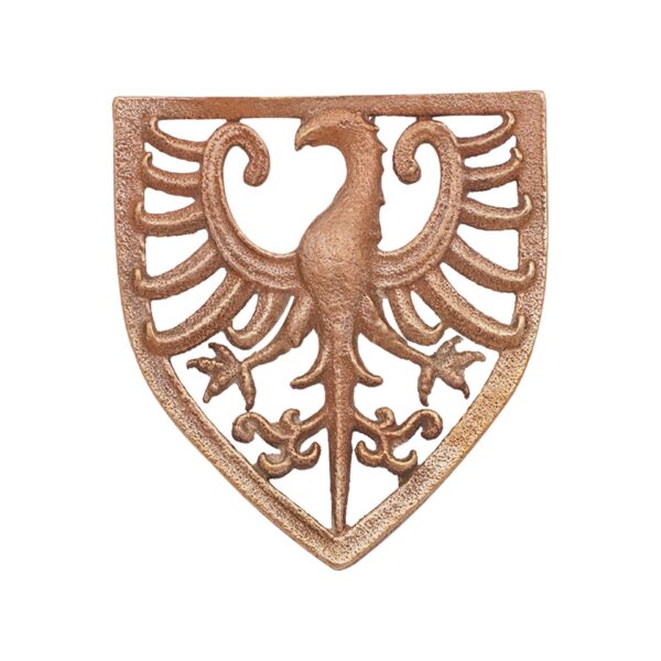 13th Century Bronze Heraldic Eagle Belt Mount & Badge