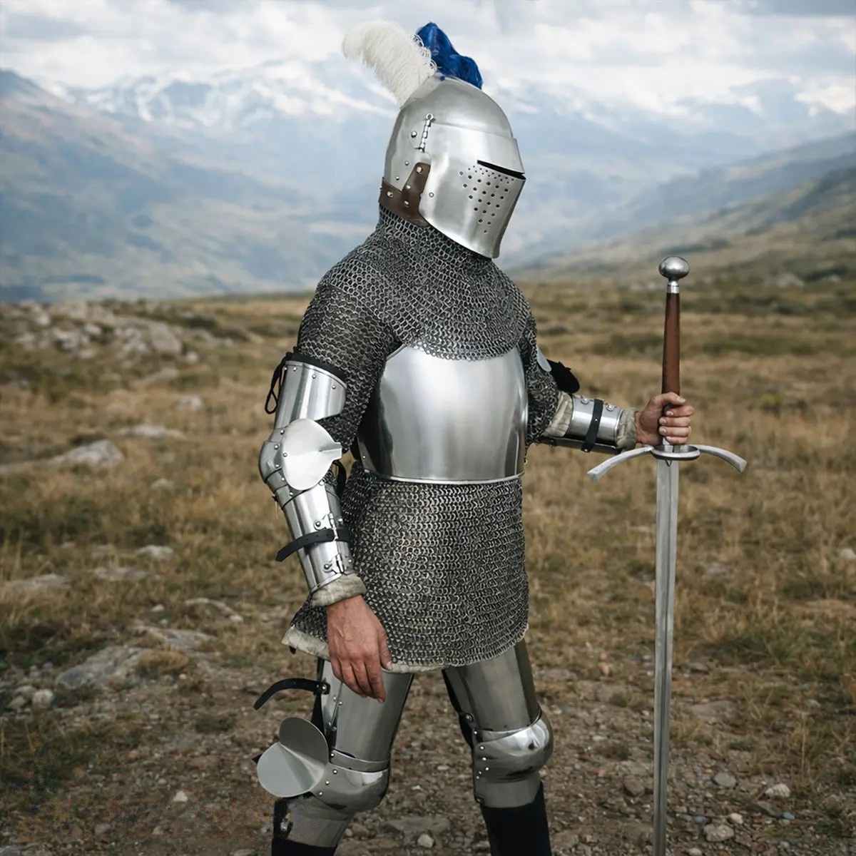 14th Century Churburg Globose Breastplate, 16-Gauge Steel