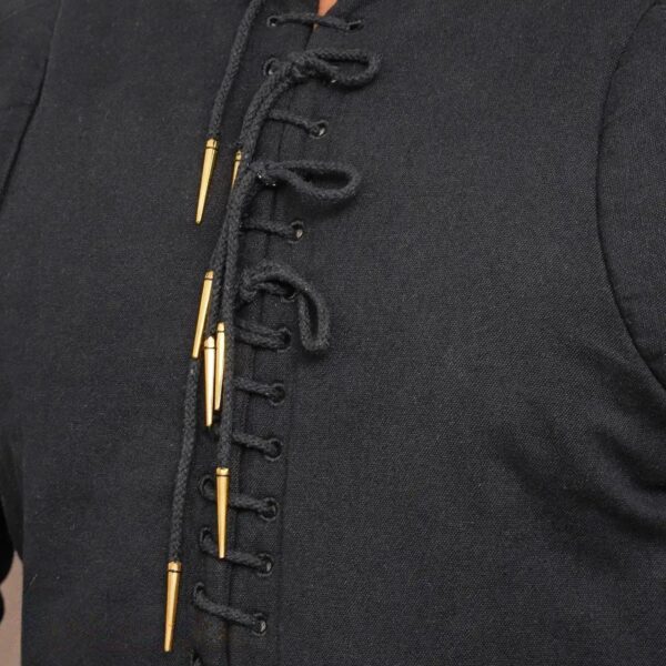 15th Century Cotton Canvas Arming Doublet with Arming Points