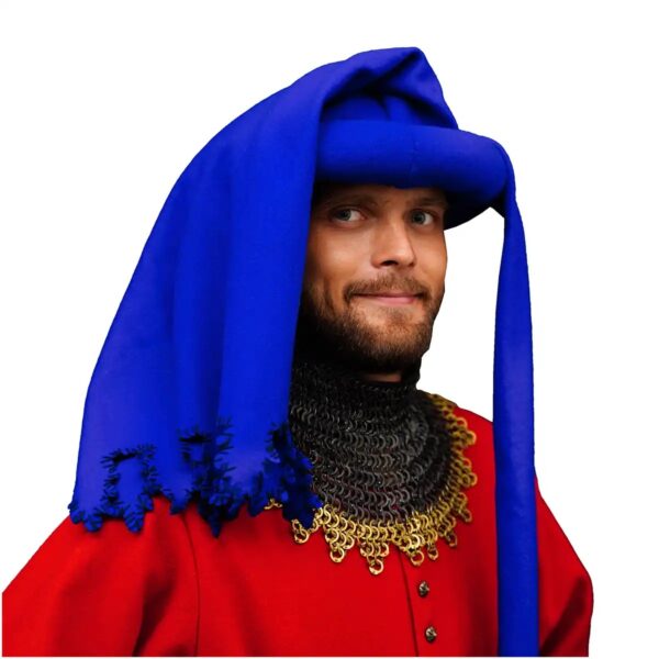 15th Century Woollen Chaperon Hood with Liripipe