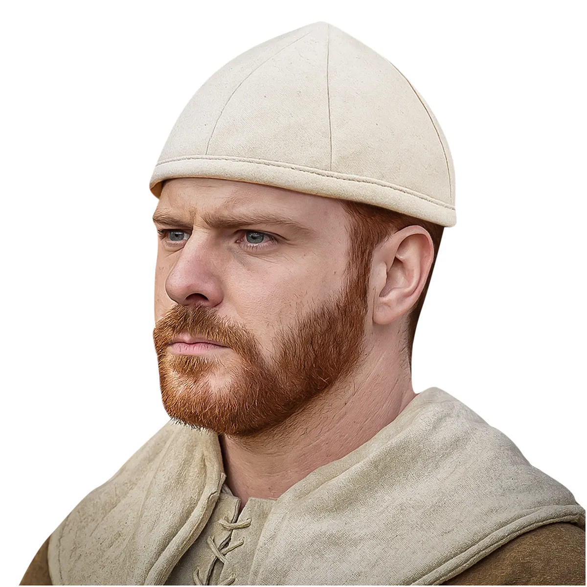 Quilted Cotton Medieval Arming Cap | Padded Helmet Liner