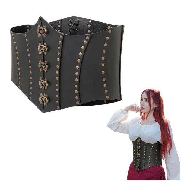 Anne Bonny Leather Corset